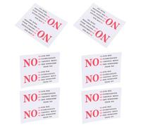SOLUSTRE Autocollants Lot de 6 Feuilles pour Boîtes aux Lettres Extérieures en Pvc Communication Claire et Application Facile, pour Bureau et Usage Commercial