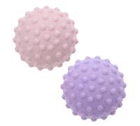 SOLUSTRE Balles de Massage en Silicone 49mm pour Fascia, Lot de 2 Pièces Rose et Pourpre, Compactes pour Relaxation Musculaire Avant ou Après L'entraînement