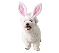 SOLUSTRE Bandeau pour Animaux de Compagnie Oreilles de Lapin en Peluche Courte, Élasticité et Confort, Accessoire pour Halloween et Noël pour Chats et Petits Chiens