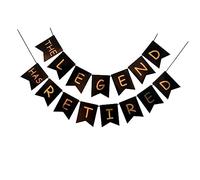 SOLUSTRE Banderole Photo Retraite avec Lettres Pailletées Décoration Festive pour Anniversaire Drapeaux Suspendus pour Fête Femme Ensemble de Décoration Vive pour