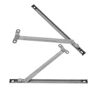 SOLUSTRE Barre de Sécurité en Acier pour Fenêtre Balcon et Patio, Réglable Télescopique, Lot de 2 Pièces, Protection Fiable Verrouillage Compact et Design Élégant Argenté