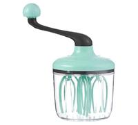 SOLUSTRE Batteur à Œufs Petit Rotatif Pratique Vert en Plastique Léger Manuel pour Mélange et Mousse et Cuisine, Pâtisserie Préparation Main