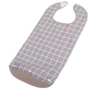 SOLUSTRE Bavoir pour Adultes Bavoir Imperméable en Tpu/pvc, Grand Format, Léger, Protège les Éclaboussures Taches, pour Repas des Personnes Âgées et Hommes