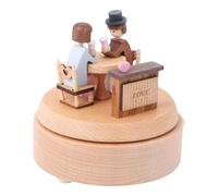 SOLUSTRE Boîte à Musique en Bois Mécanisme à Remonter, Décoration de Bureau Élégante Saint-Valentin, Présent d'anniversaire Original et Romantique