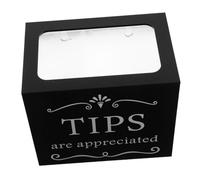 SOLUSTRE Boîte à Pourboires Acrylique Transparente Récipient Sécurisé pour Dons et Suggestions Pot Pourboire pour Bars Restaurants Musiciens et Chauffeurs Caisse de Collecte Pratique