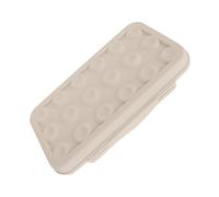 SOLUSTRE Boîte à Œufs de Rangement Anti-collision pour Réfrigérateur et Camping, Pp, Design à Grille et Couvercle, 1 Accessoire Pratique Maison