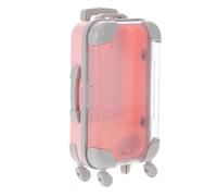 SOLUSTRE Boîte de Rangement Légère et Facile à Transporter Forme Valise en Plastique Design Créatif et Unique pour Faux Cils pour Voyage pour Filles