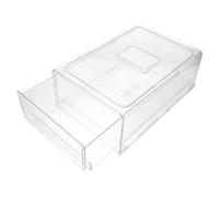 SOLUSTRE Boîte de Rangement Tiroir pour Réfrigérateur et Congélateur, Grand Modèle Transparent en Plastique Solide, Organiseur Alimentaire Multi-usages Cuisine, Conservation Fruits