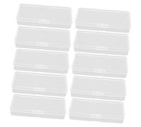 SOLUSTRE Boîte de Récupération des Lames de Rasoir en Plastique 10 Pièces Format Long Compatible Lames Doubles Tranchants Usage Bureau et Personnel Stockage Sécurisé