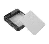 SOLUSTRE Boîtier Batterie Externe pour Coffres-forts Électroniques Support AA avec Connecteur Rond Alimentation de Secours Portable Plastique Blanc Installation Facile
