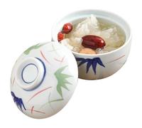 SOLUSTRE Bol à Soupe Céramique avec Couvercle Bol Multi Usage pour Maison Délicat pour Cuisson Vapeur et Ragoût Pratique pour