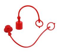 SOLUSTRE Bouchons Anti-poussière Hydrauliques Rouges 2 Ensembles en Pvc Protection Solide et Prolongation Durée de Vie pour Coupleurs Rapides 1/2 Npt pour Raccordement Tuyau Arrosage