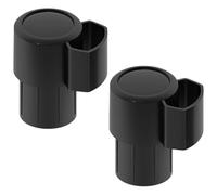 SOLUSTRE Bouchons D'embout en Plastique Noir 2pcs pour pour Saxophone Saxophone Ténor Accessoires Empêchent Collisions des Clés Courbées, Déplacement
