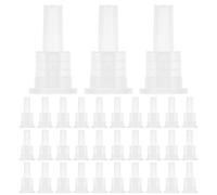 SOLUSTRE Bouchons Internes pour Flacons Huile Essentielle 18 Dents, 100 Pièces, Compte-gouttes Intérieur en Polypropylène Solide, Contrôle Précis du Dosage, Remplacement pour Flacon 5-100