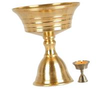 SOLUSTRE Bougeoir Décoratif pour Bougies Ghee Support Double Tête pour Lampes Rituelles pour Activités Religieuses et Décorations Bougies