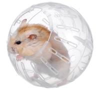 SOLUSTRE Boule de Hamster en Plastique Blanc Trous de Ventilation, Résistante à l'usure, pour l'exercice et L'activité des Petits Animaux en Milieu de Jeu