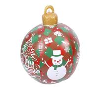 SOLUSTRE Boule de Noël Gonflable Extra Large PVC Décoration Extérieure Festive Réutilisable Ornement Gonflable pour Ambiance de Noël