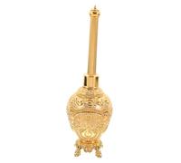 SOLUSTRE Bouteille Eau Bénite Verre et Alliage Européen Élégant Récipient Décoratif pour Fête Baptême et Église Design Raffiné et Classique