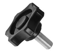 SOLUSTRE Bouton de Boulon du Hachoir à Viande Tête du Hachoir à Viande Poignée de Serrage 7x5,5x5,5cm Plastique et Alliage d’Aluminium Noir Antidérapante pour Poignée de Verrouillage du