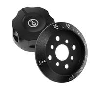 SOLUSTRE Bouton de Thermostat Remplacement du Cadran de Température Noir en Plastique Commande Thermique Sûre pour Friteuse et Chauffe-eau