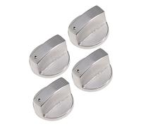 SOLUSTRE Boutons de Cuisinière à Gaz Lot de 4 Boutons de Commande en Alliage de Zinc à Angle Droit 0° Remplacement pour Cuisinière à Gaz Poignée Ergonomique Facile à Utiliser Accessoires pour Brûleur