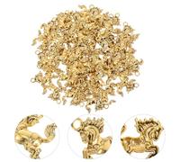 SOLUSTRE Breloques Pendentifs Légères et Portables en Alliage de Zinc 60 Cheval Doré 2026 pour Bricolage Diy pour Festivals et Créations Artisanales