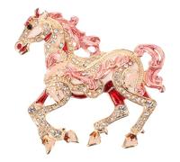 SOLUSTRE Broche Cheval : Élégante broche Cheval en strass - Broche Animal décorative pour vêtements de femme, accessoires de fête et tenues de saison