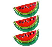 SOLUSTRE Broche Pastèque Créative 3.5 CM Pince à Cardigan Réutilisable Femme Accessoire Chic pour Présent et Tenue Quotidienne