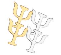 SOLUSTRE Broches en Alliage Vintage Symbole Psychologique, Lot de 4 Pièces pour Accessoiriser Vestes, Écharpes et Chapeaux, Style Rétro pour Femmes