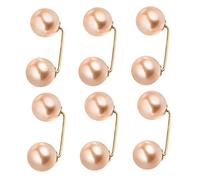 SOLUSTRE Broches En Fausses Perles 6 Pcs, Boucles De Sécurité Pour Colliers, Épingles à Revers En Alliage, Accessoires Vestimentaires Pour Femme, Décoration Élégante Pour Jupes Et Pulls