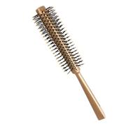 SOLUSTRE Brosse Ronde Brushing Cheveux Dorée avec Picots Arrondis Brosse Coiffante pour Femme et Homme Démêlage et Bouclage Doux Résistante pour Coiffure et Séchage Rapide