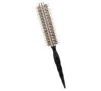 SOLUSTRE Brosse Ronde Poils de Sanglier Petite pour Coiffage Cheveux Bouclés Peigne Curling Précis et Léger Brosse de Styling Polyvalente pour Cheveux Courts et Épais