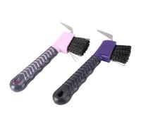 SOLUSTRE Brosses de Nettoyage en Pp et Tpe pour Sabots de Cheval Lot de 2 Outil pour Panser et Nettoyer Sabots Couleur Aléatoire