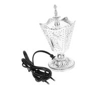 SOLUSTRE Brûleur Dencens Électrique Style Moyen Orient avec Couvercle et Décoratif pour Cônes Dencens Sécurisé et Polyvalent pour Maison et Yoga
