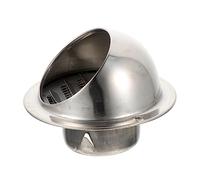 SOLUSTRE Cache Conduit en Acier Inoxydable 304 Poli 70mm, Sortie D'évacuation Extérieure Résistante Vent, Silencieuse et Facile à Entretenir pour Hotte Aspirante