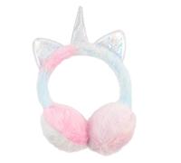 SOLUSTRE Cache-oreilles Licorne Fille Hiver Doux et Confortable Protection Anti-froid avec Corne Brillante Protège-oreilles Chaud et Pratique pour Garçon Fille