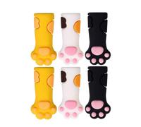 SOLUSTRE Capuchons en Silicone pour Ciseaux à Cuticules Forme Patte de Chat 6pcs, Protection Antichoc Réutilisable pour Outils de Manucure et Pédicure