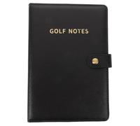 SOLUSTRE Carnet de Golf, Couverture des Cartes de Score de Golf, Cuir PU Noir, 100 Pages, Espace de Notation Ample, Compact et Portable, pour Golfeurs, Tournois Professionnels et Jeu