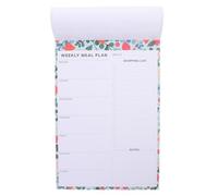 SOLUSTRE Carnet Magnétique de Régime 60 Pages Liste de Courses Détachable en Papier, Planificateur Hebdomadaire Simple et Moderne pour Frigo ou Bureau à Domicile
