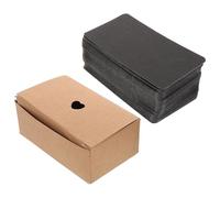 SOLUSTRE Cartes à Jouer et Utilisation Facile 100 Pièces Noires Vierges en Papier Robuste Multifonction, Format Design Élégant pour Apprentissage et Collection pour Projets DIY