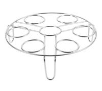 SOLUSTRE Casier à Œufs en Acier Inoxydable Argenté pour Cuisson la Vapeur, Support Multifonction Cuisine Pieds Hauts, Adapté la Cuisson en Pot-in-pot Plusieurs styles