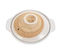 SOLUSTRE Casserole Céramique pour Cuisson de Riz Pot à Soupe et Plats Mijotés Compatible avec Feux Ouverts et Gaz Facile à Nettoyer pour avec Famille et Amis