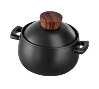 SOLUSTRE Casserole Céramique Résistante Haute Température Marmite Antiadhésive pour Cuisson Familiale Pot à Soupe et Braisé pour Feu Direct Gaz