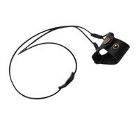 SOLUSTRE Chaîne Porte-Lunettes en Cuir Noir Double Boucle, Cordon Tour de Cou pour Lunettes de Soleil et Lunettes de Lecture, Accessoire Unisexe pour Adultes et Seniors