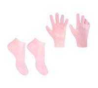 SOLUSTRE Chaussettes Hydratantes pour Pieds Rose en Sebs, Faciles à Utiliser et Confortables, pour Soigner les Callosités Talons Secs, 1 Set
