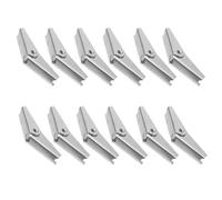SOLUSTRE Chevilles à Bascule Galvanisées en Fer M8 pour Cloisons Sèches, Fixation Facile et Stockage Pratique, Pack de 12 Pièces pour Projets DIY et Réparations Rapides