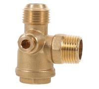 SOLUSTRE Clapet Anti-retour Cuivre avec Filetage Femelle Vanne Unidirectionnelle à Noyau Verrouillé pour Compresseur Air Prévention Du Reflux Installation Facile pour Système Pneumatique