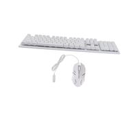 SOLUSTRE Clavier et Souris USB pour Gamer Design Anti-Conflit, Plastique Résistant à l'usure, 104 Touches, pour Bureau et Café
