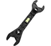 SOLUSTRE Clé à Plomberie pour Robinet de Salle de Bain en Plastique Noir, Outil Simple à Utiliser et Facile à Ranger pour Installation Domicile