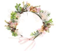 SOLUSTRE Collier à Fleurs pour Chien Élégant et Délicat en Tissu Ruban Ajustable, Facile à Mettre et Retirer, pour Mariages et Autres Occasions